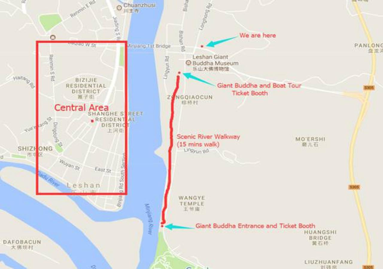 Peace Inn The Leshan Giant Buddha Branch المظهر الخارجي الصورة